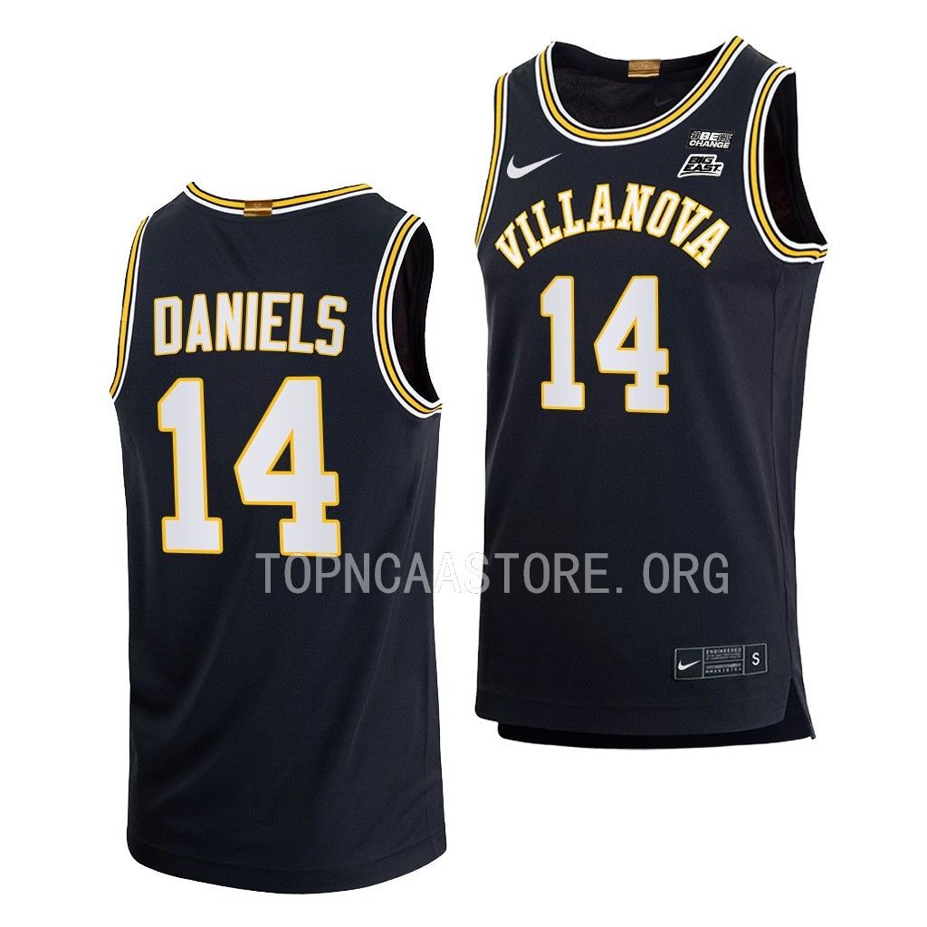 Caleb Daniels Villanova Wildcats #14 Navy 70s Retro Jersey 2022-23