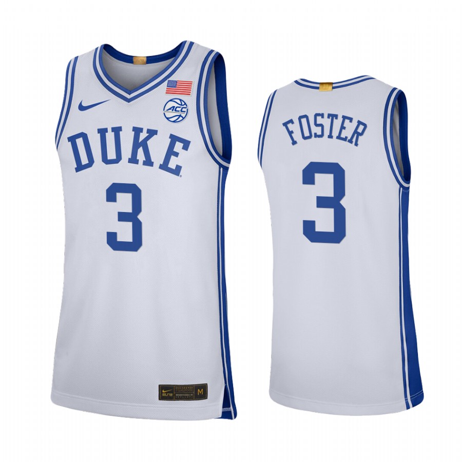 Caleb Foster Duke Blue Devils White Jersey College 2023 Classc