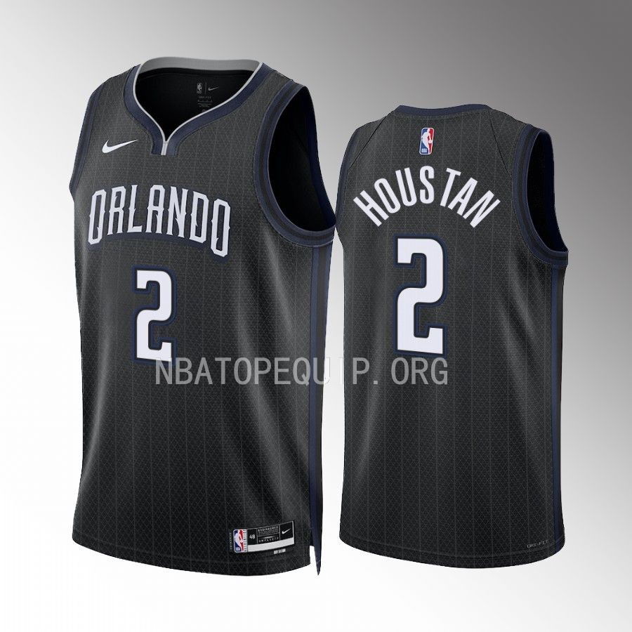 Caleb Houstan 2022-23 Orlando Magic Black #2 City Edition Jersey Swingman