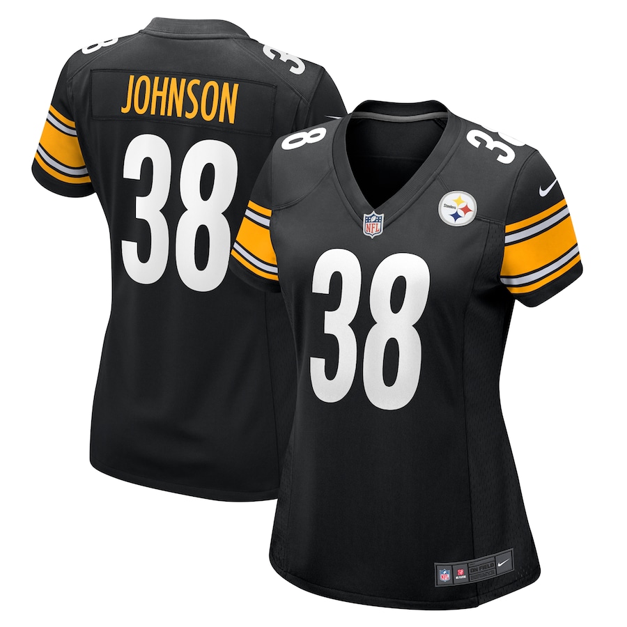 Caleb Johnson Pittsburgh Steelers Women’s Game Jersey – Black