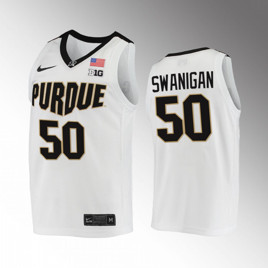 Caleb Swanigan Purdue Boilermakers White Jersey RIP Biggie