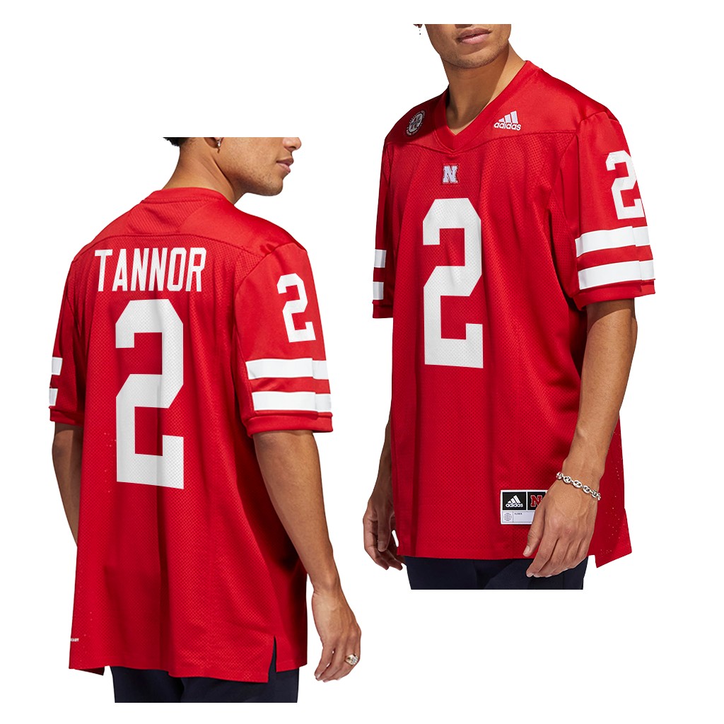 Caleb Tannor Nebraska Huskers 2022-23 College Icon Jersey Men's Red #2 Uniform
