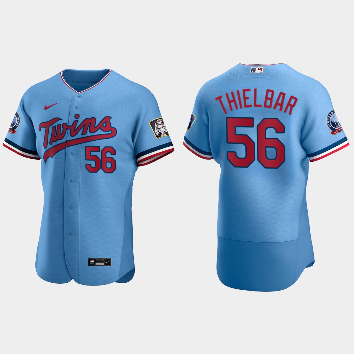 Caleb Thielbar Minnesota Twins Alternate Jersey - Light Blue