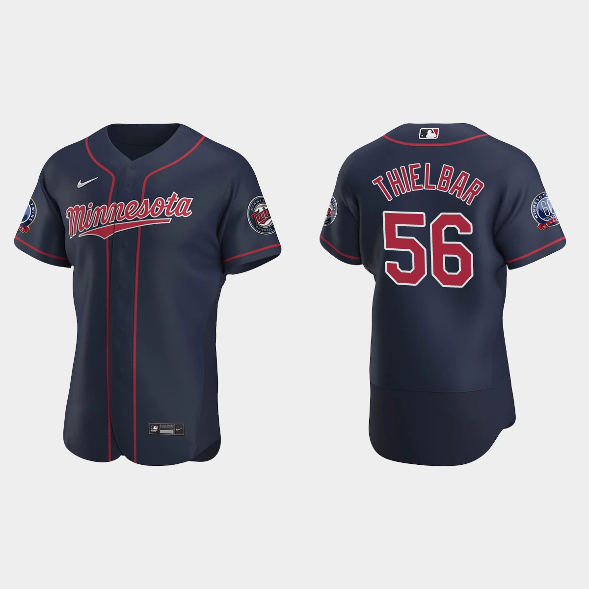 Caleb Thielbar Minnesota Twins Alternate Jersey – Navy