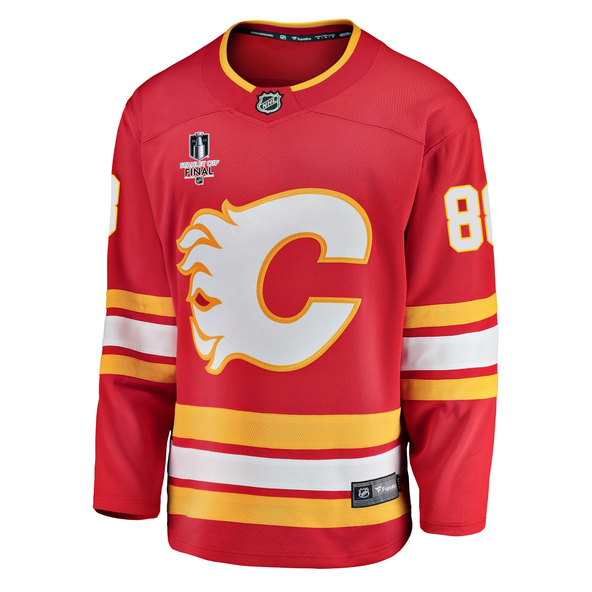 Calgary Flames Andrew Mangiapane 88 Home 2022 Stanley Cup Final Breakaway Men Stitched Jersey – Red