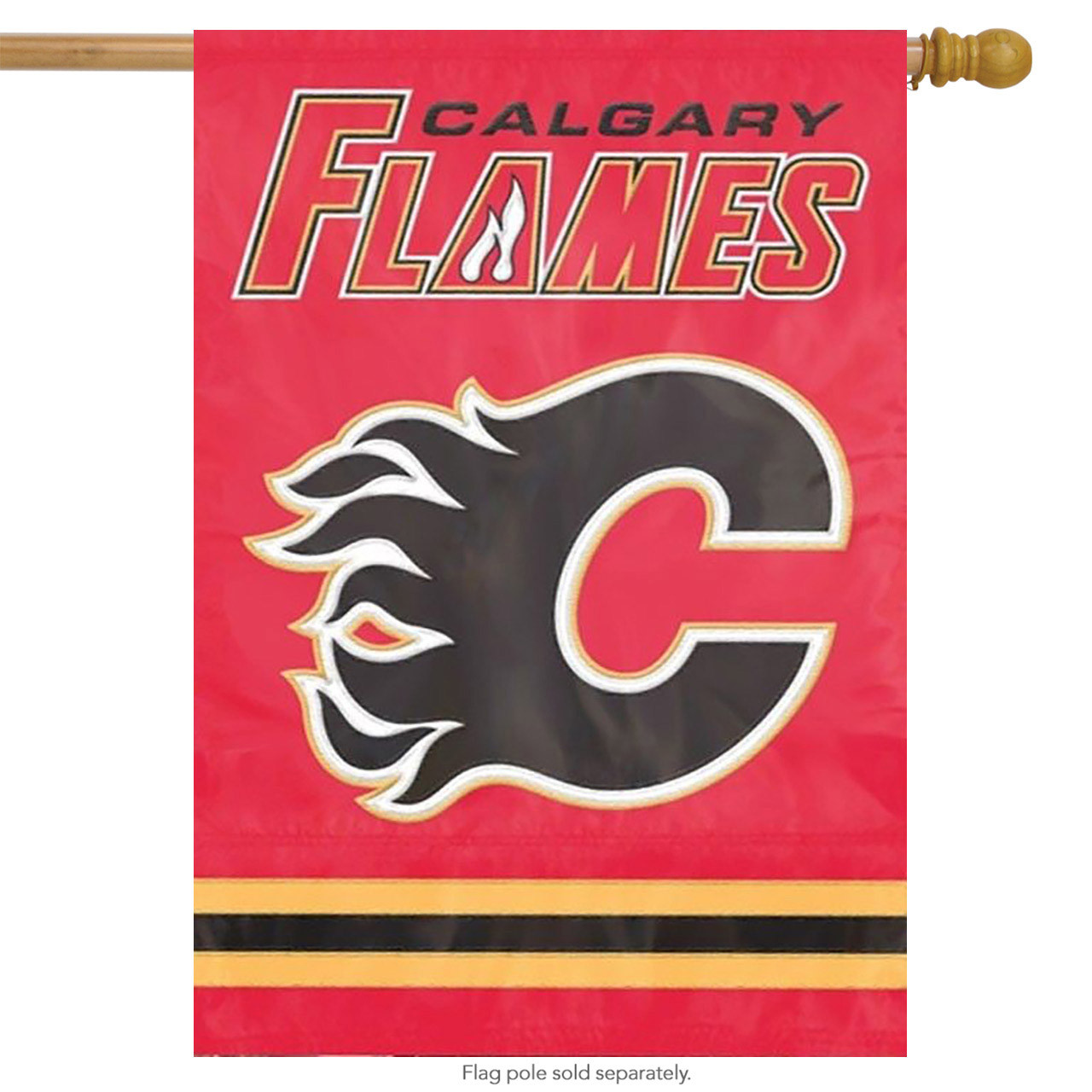 Calgary Flames Applique & Embroidered Flag NHL Garden Flag, House Flag