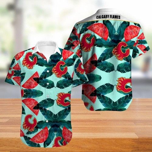 Calgary Flames Hawaiian Shirt