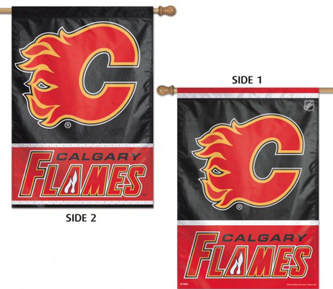 Calgary Flames Vertical NHL Garden Flag, House Flag