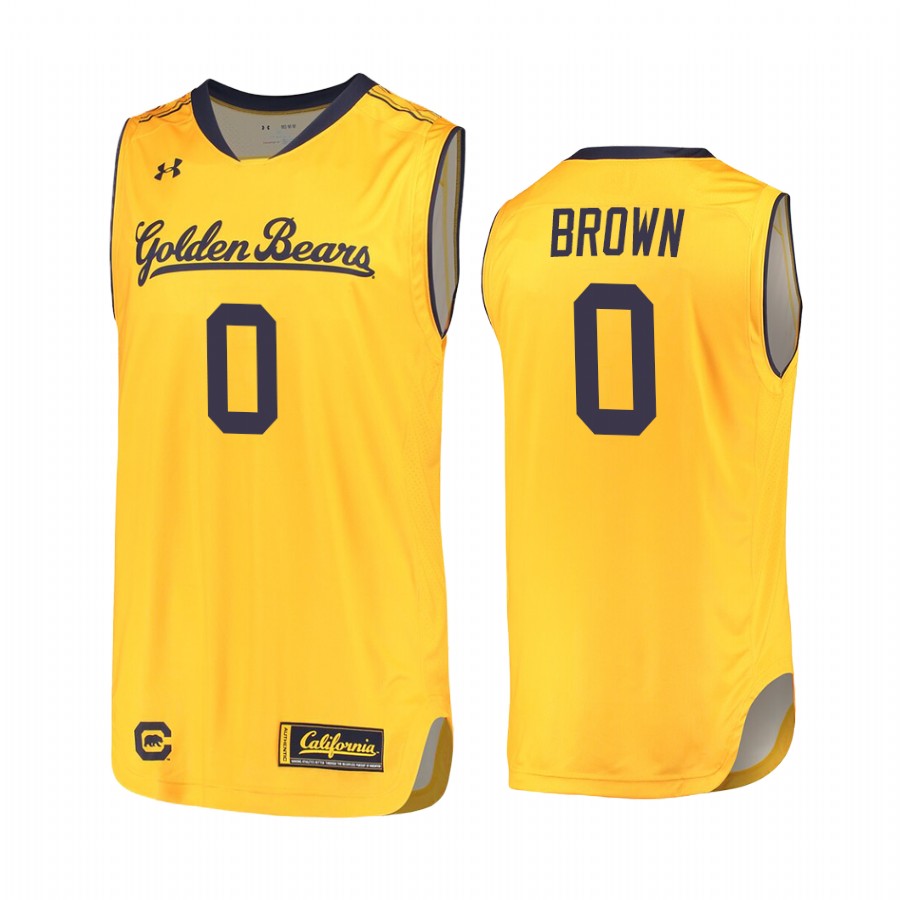 California Bears Jaylen Brown #0 Yellow College Jersey