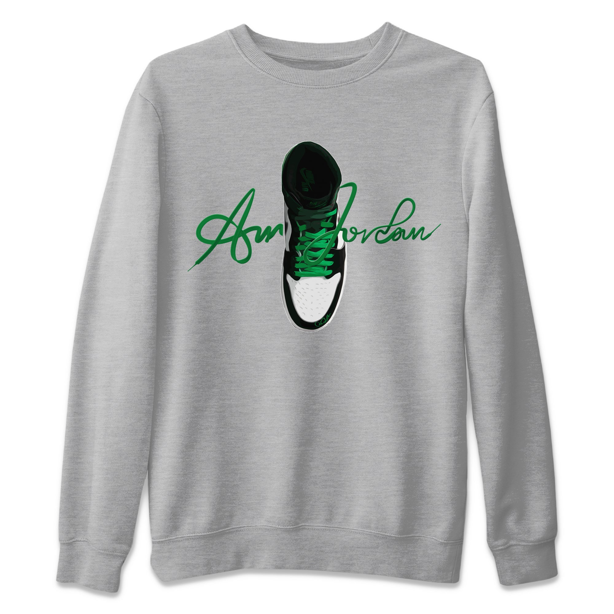 Caligraphy Shoe Lace Unisex Sweater – Air Jordan 1 Celtics, Sneakers Matching Sweater