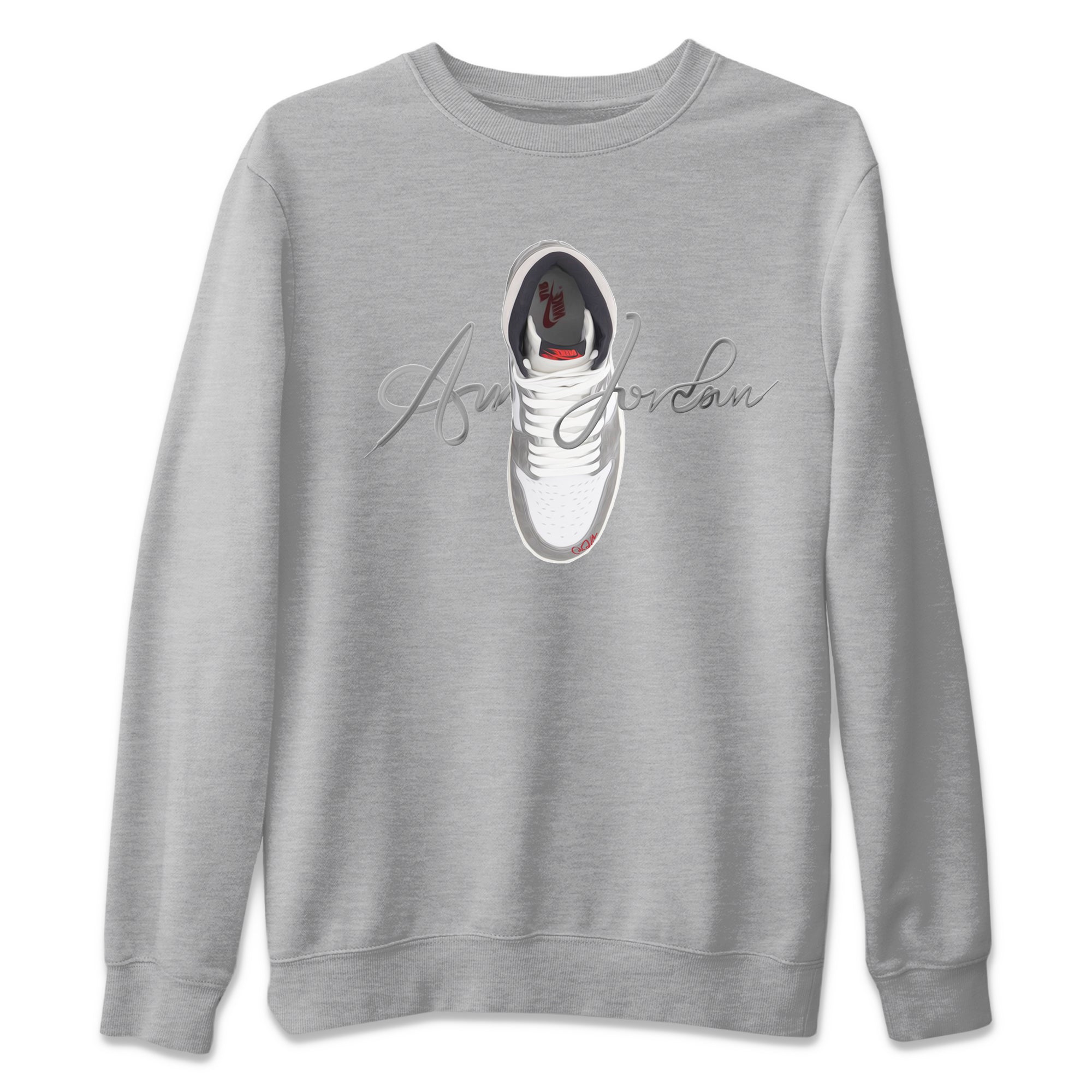 Caligraphy Shoe Lace Unisex Sweater – Air Jordan 1 Washed Heritage, Sneakers Matching Sweater