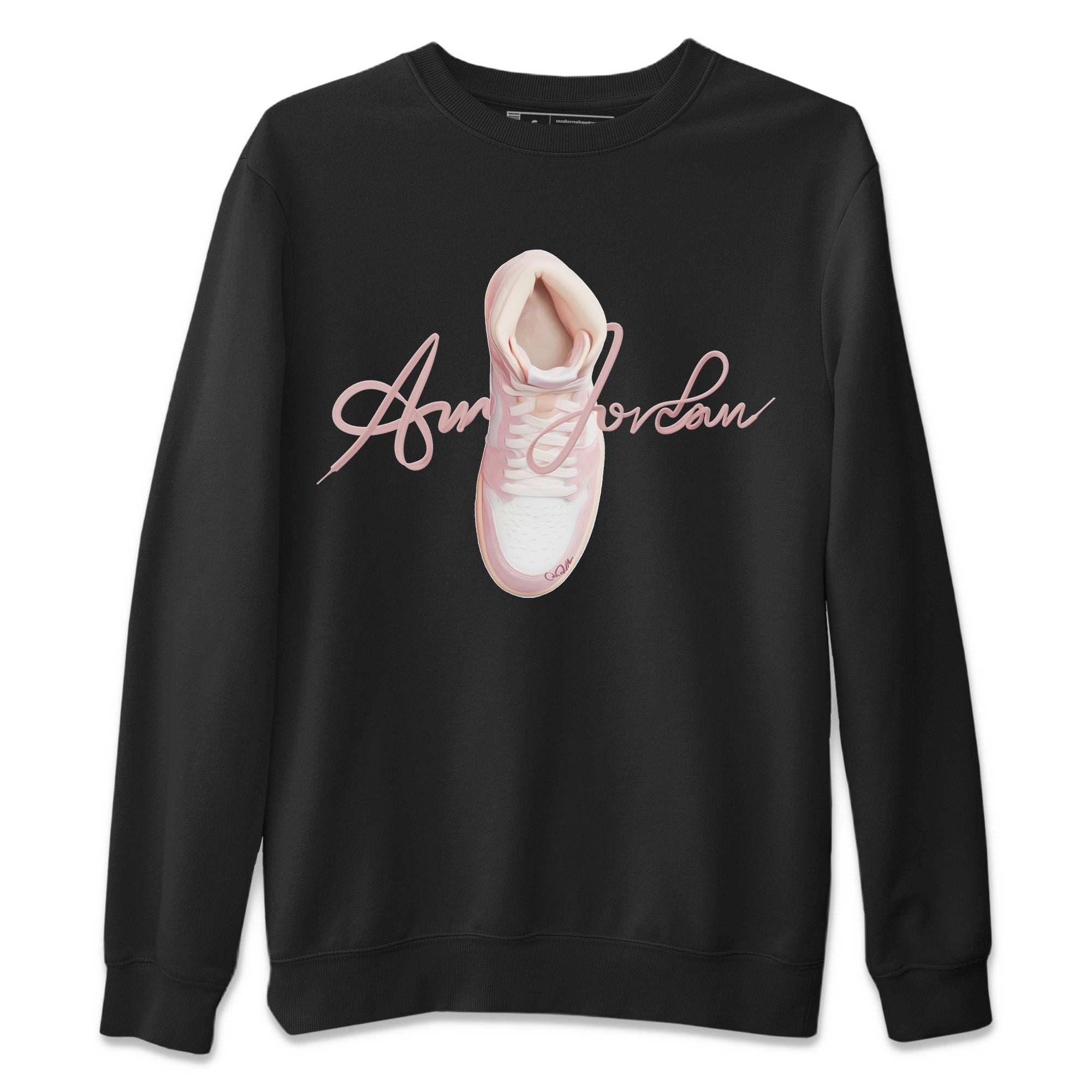 Caligraphy Shoe Lace Unisex Sweater – Air Jordan 1 Washed Pink, Sneakers Matching Sweater