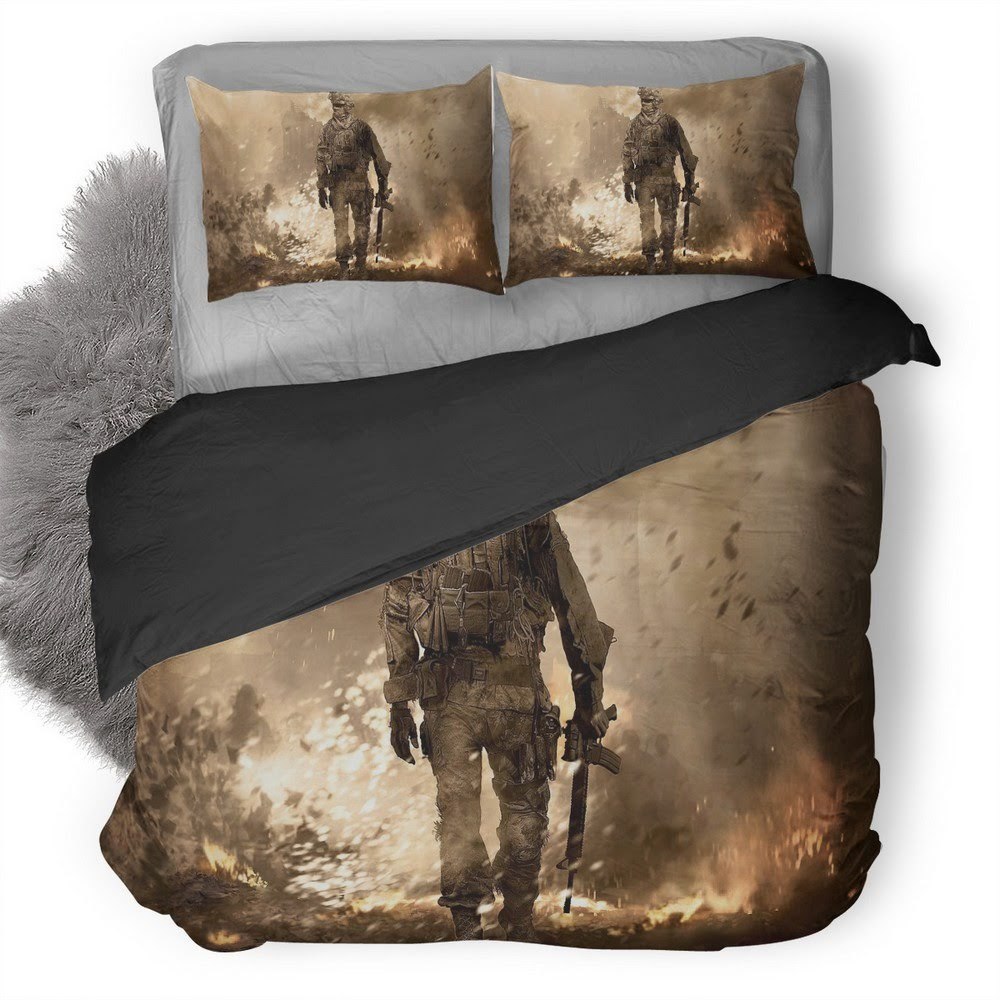 Call Of Duty 3D Customized Duvet Cover Bedding Set
