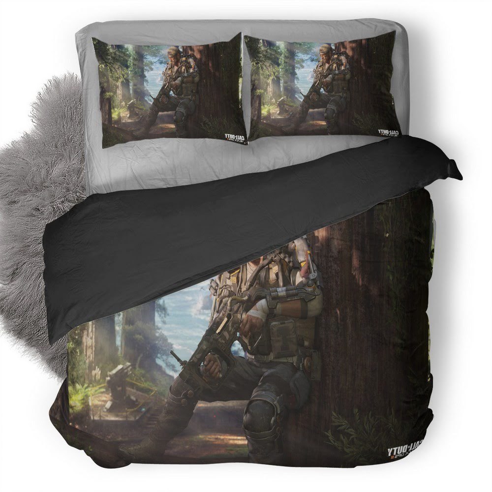 Call Of Duty Black Ops 12 3D Customized Duvet Cover Bedding Set