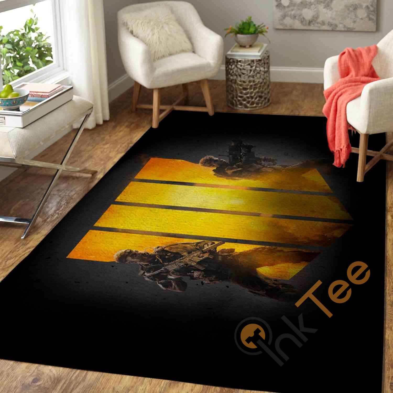 Call Of Duty Black Ops Area Rectangle Rug