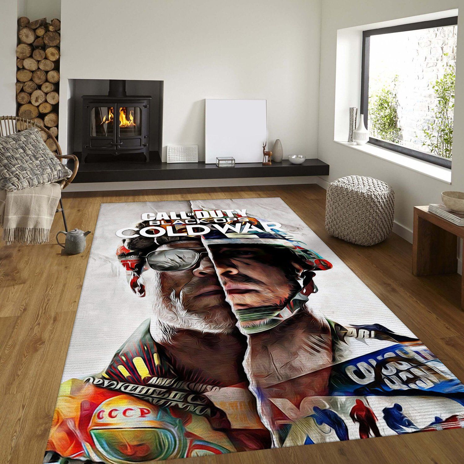 Call Of Duty Black Ops Cold War Rectangle Rug – Custom Size And Printing