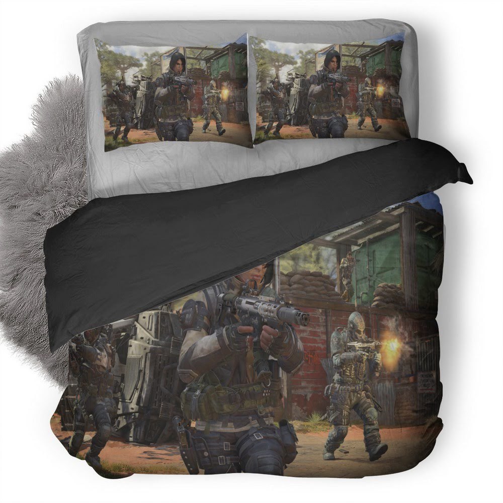 Call Of Duty Black Ops Dead Of The Night 3D Customized Duvet Cover Bedding Set