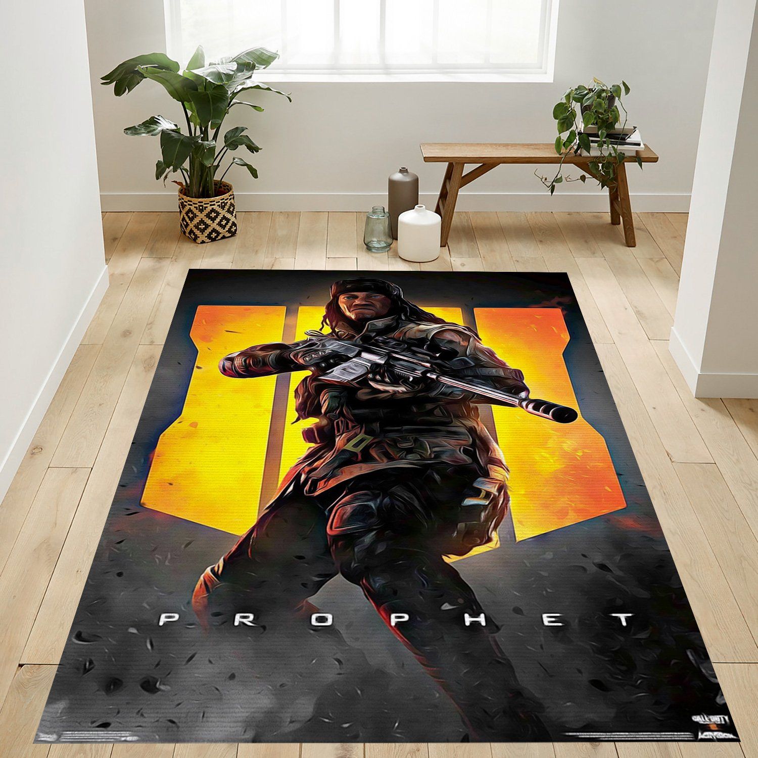 Call Of Duty Black Ops Prophet Rectangle Rug – Custom Size And Printing