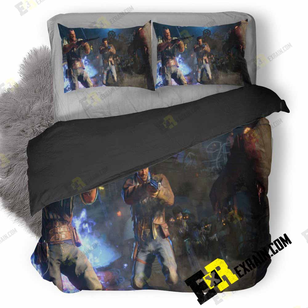 Call Of Duty Black Ops Video Game Sa 3D Customized Duvet Cover Bedding Set