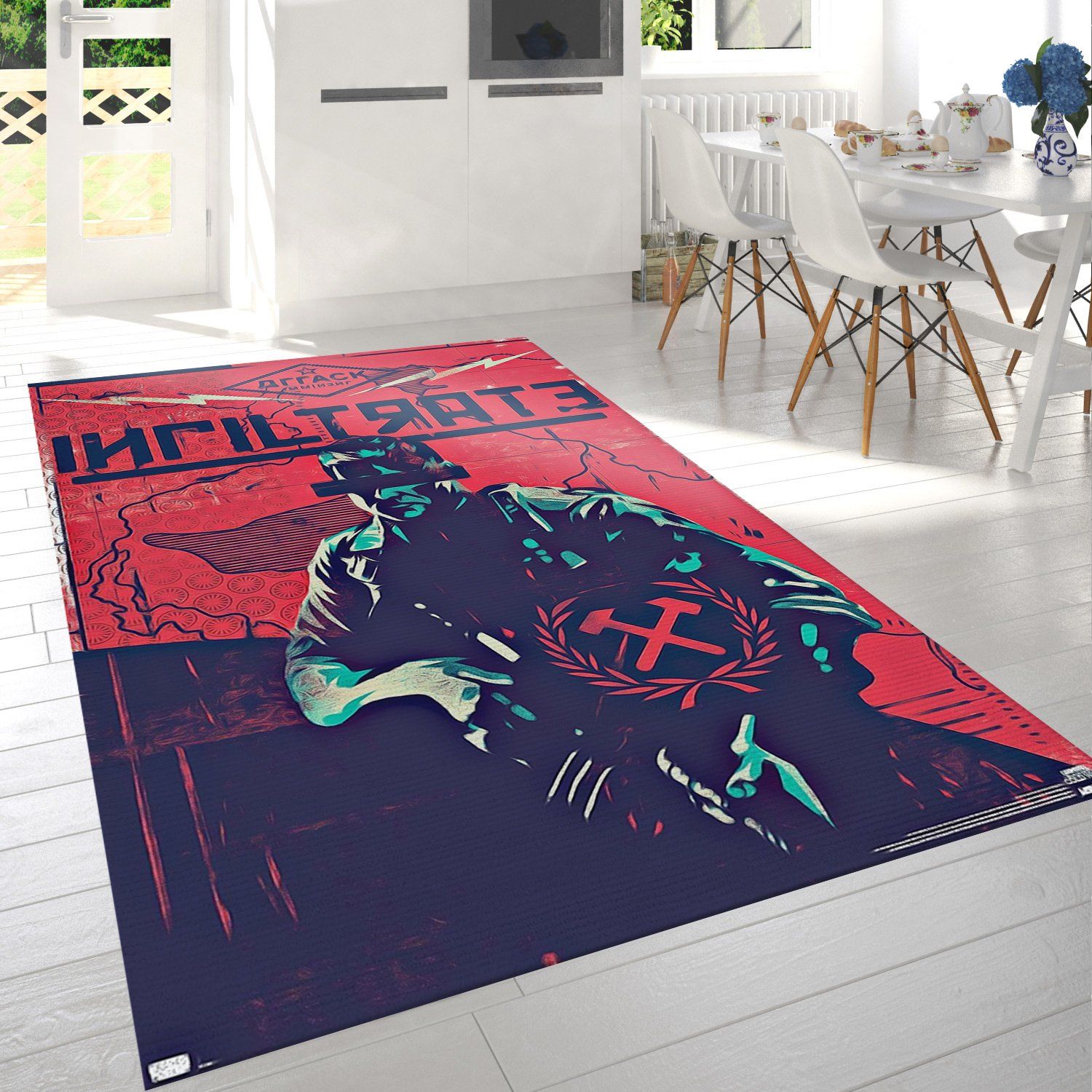 Call Of Duty Cold War Rectangle Rug – Custom Size And Printing