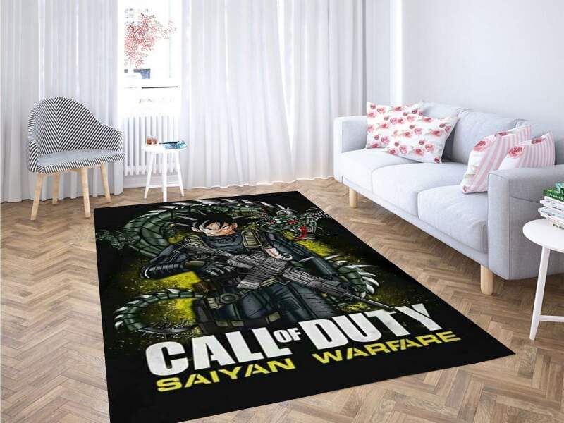 Call Of Duty Saiyan Dragon Ball Z Carpet Rectangle Rug