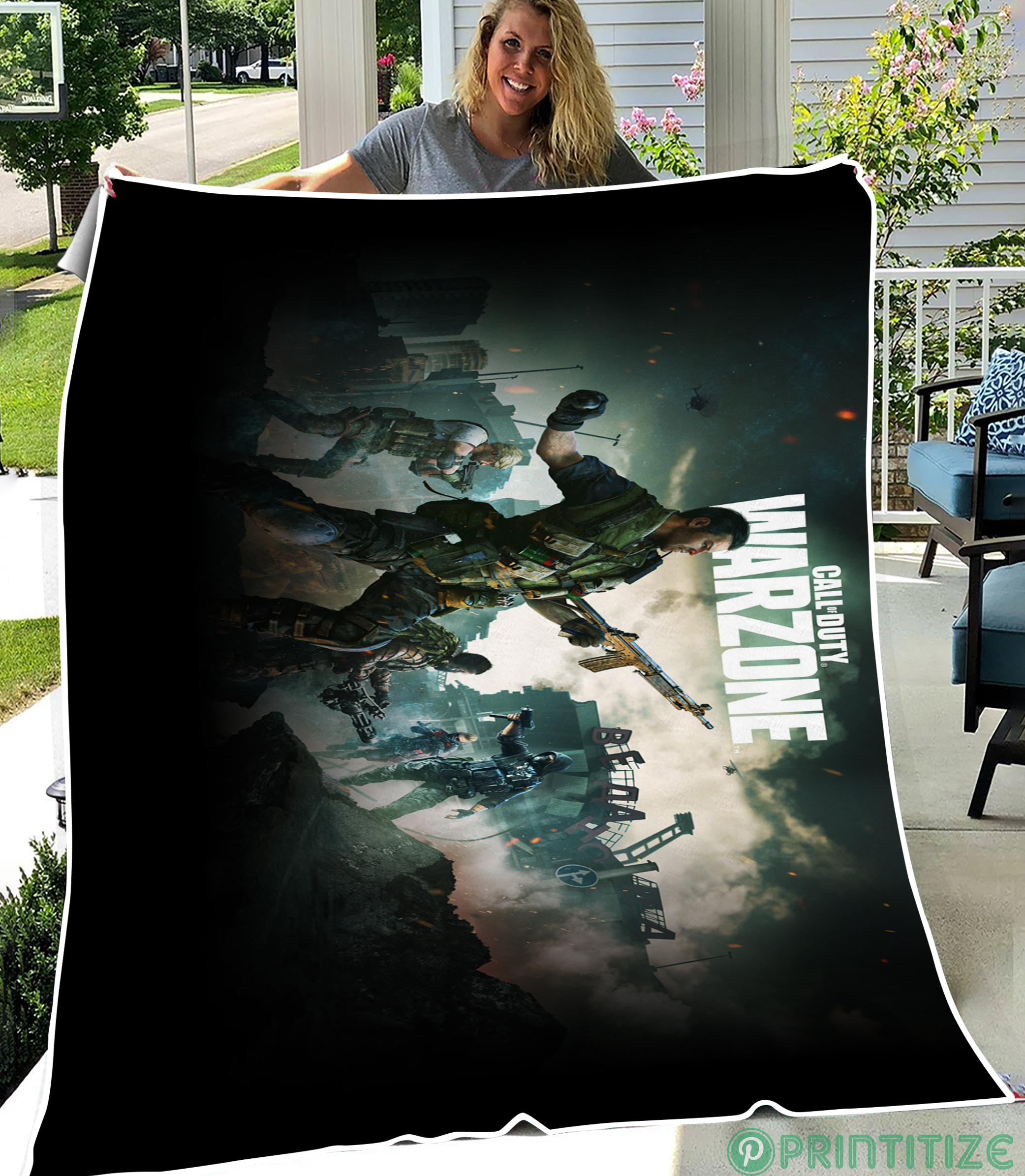 Call Of Duty Warzone Mobile Fleece Blanket