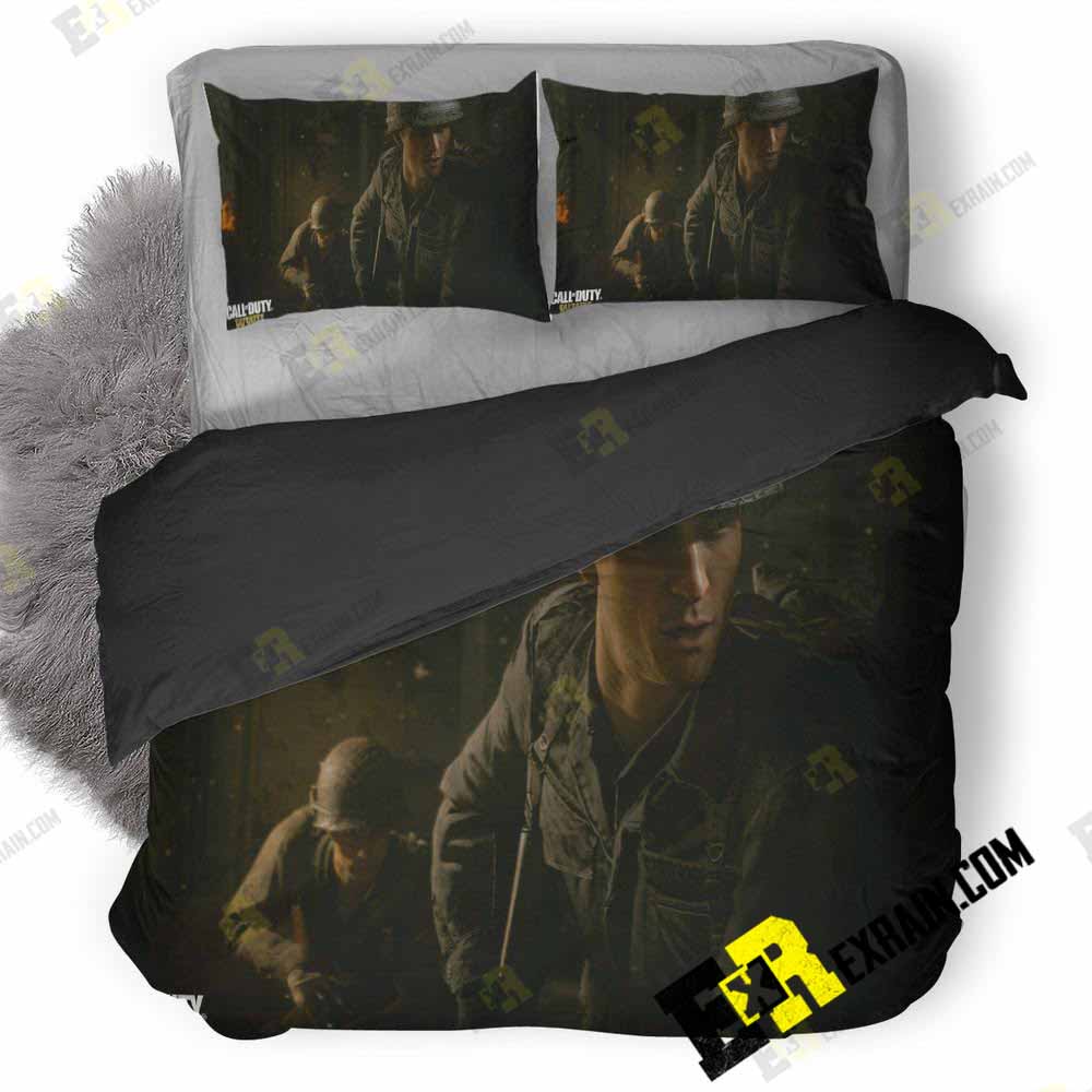 Call Of Duty Ww2 Hd C3 3D Customized Duvet Cover Bedding Set