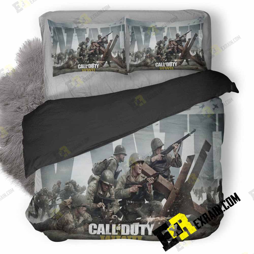 Call Of Duty Ww2 New 3D Customized Duvet Cover Bedding Set