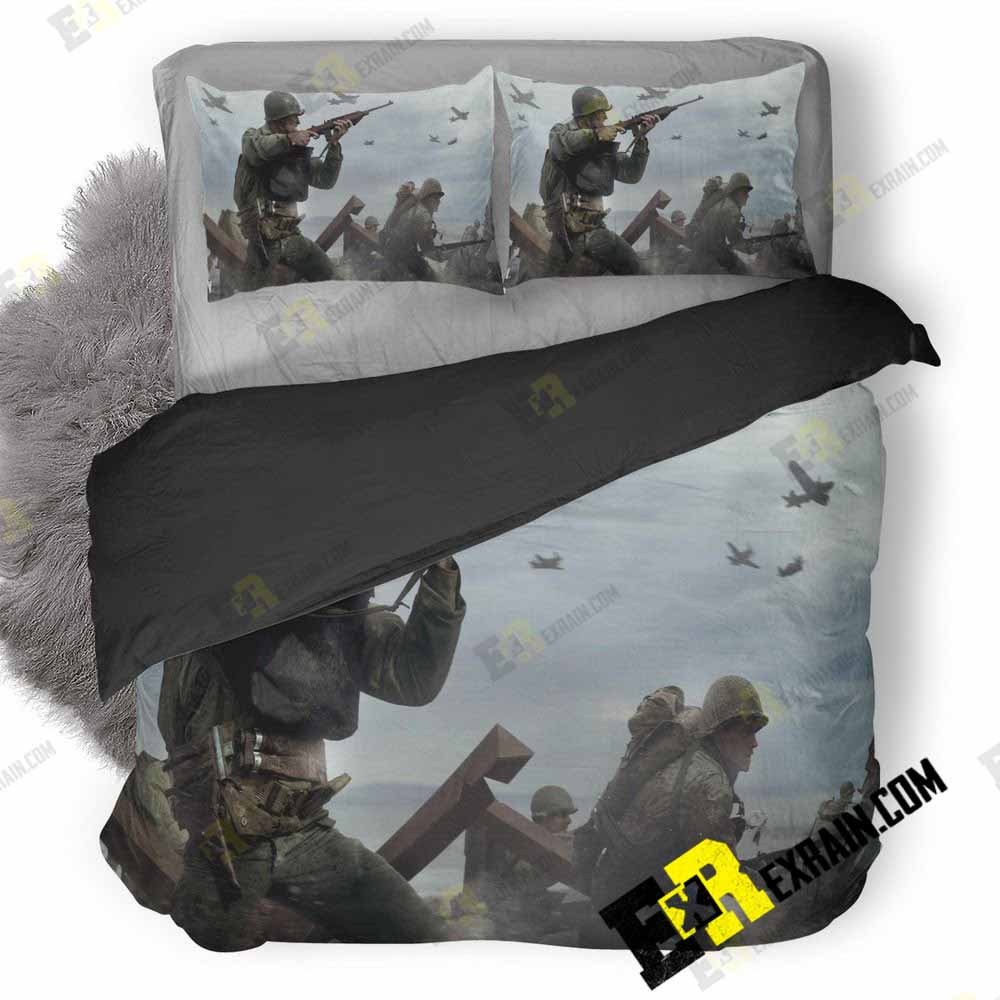 Call Of Duty Ww2 Sd 3D Customized Duvet Cover Bedding Set