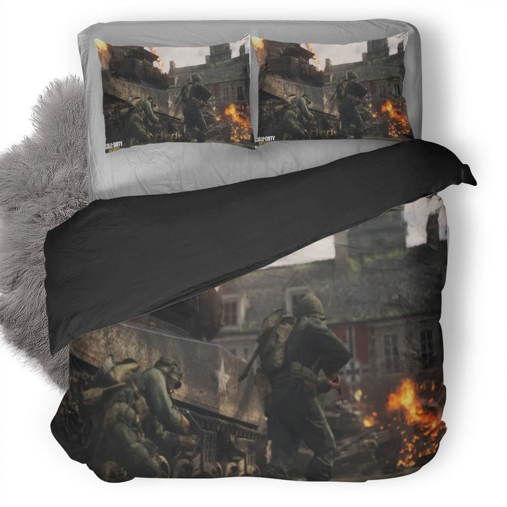 Call Of Duty Wwii 13 3D Customized Duvet Cover Bedding Set