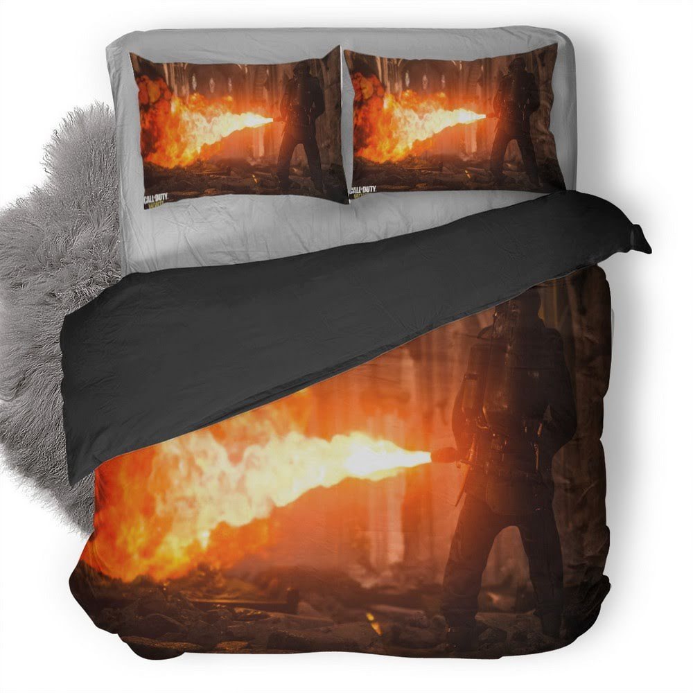 Call Of Duty Wwii 16 3D Customized Duvet Cover Bedding Set