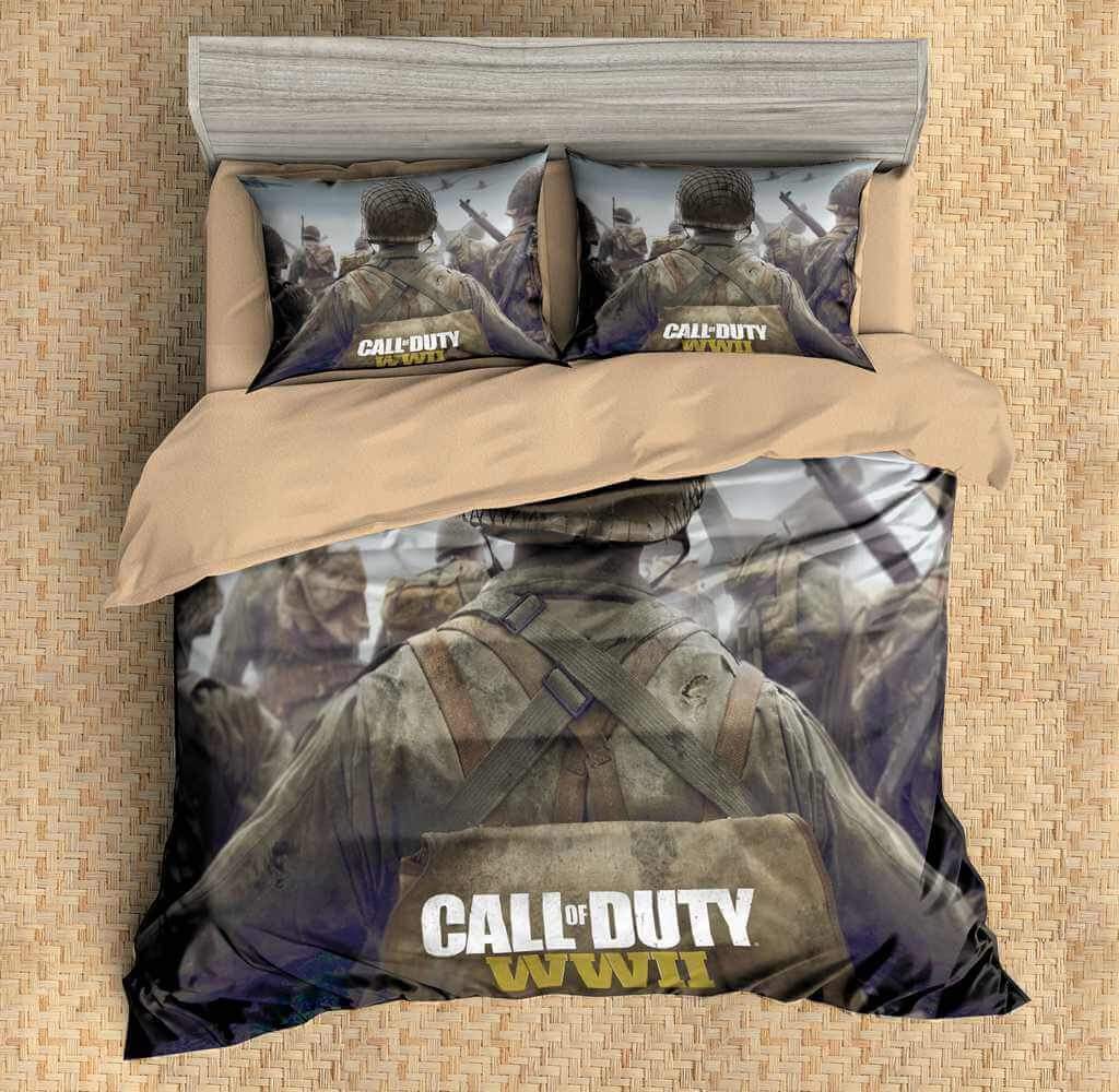 Call Of Duty Wwii 3D Customized Duvet Cover Bedding Set