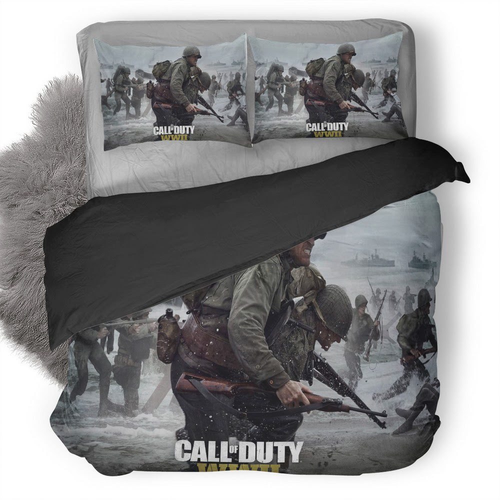 Call Of Duty Wwii 3D Customized Duvet Cover Bedding Set