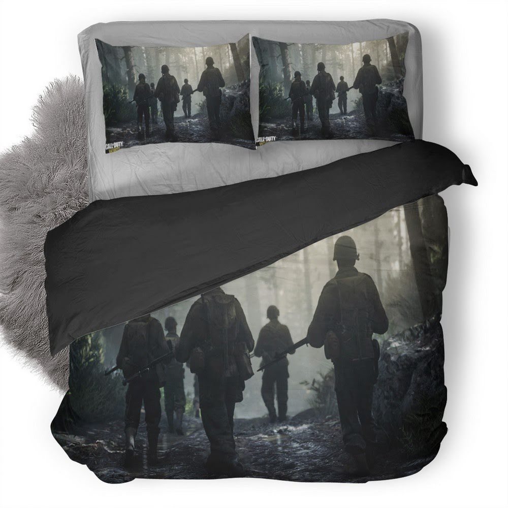 Call Of Duty Wwii 3D Customized Duvet Cover Bedding Set