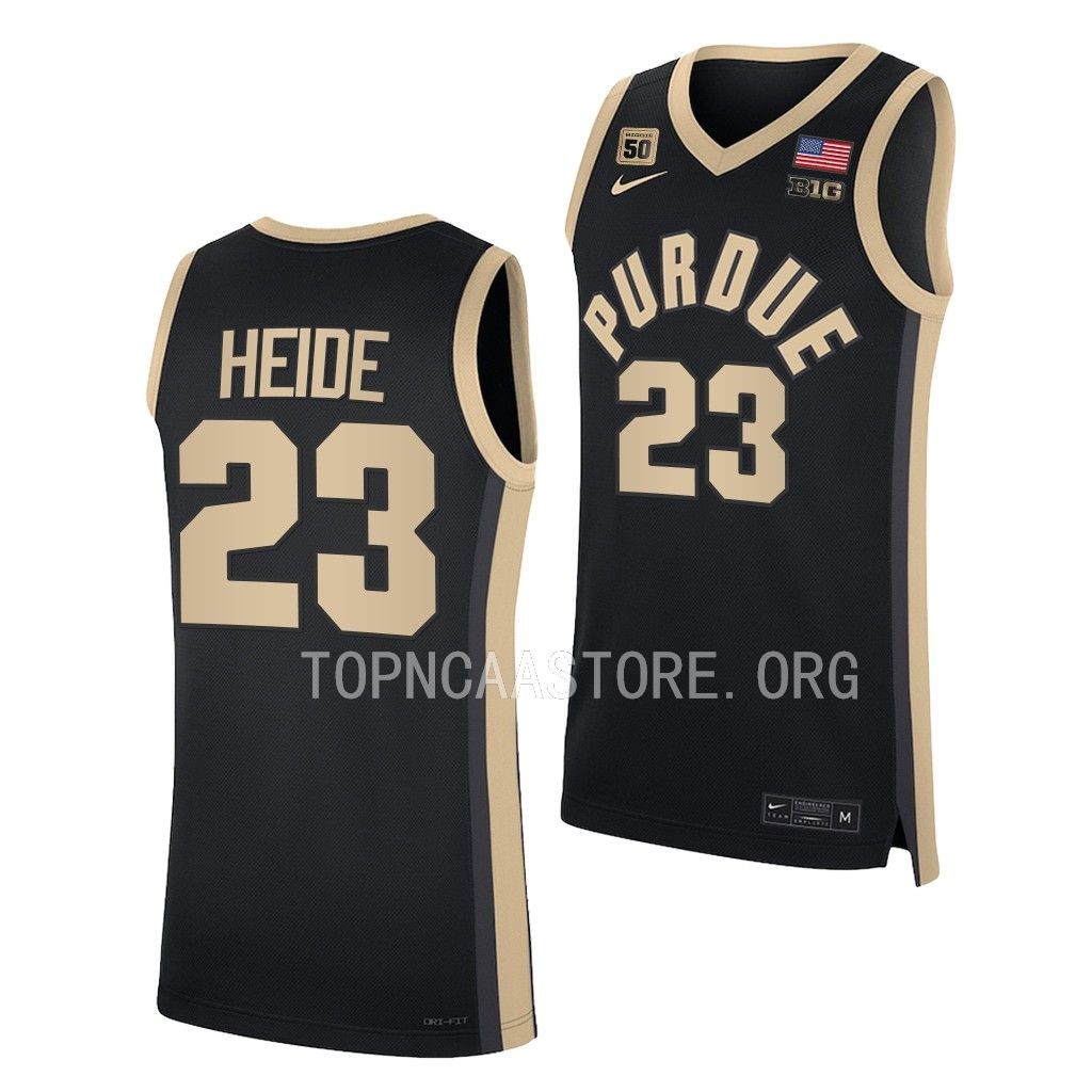 Cam Heide Purdue Boilermakers #23 Black Jersey