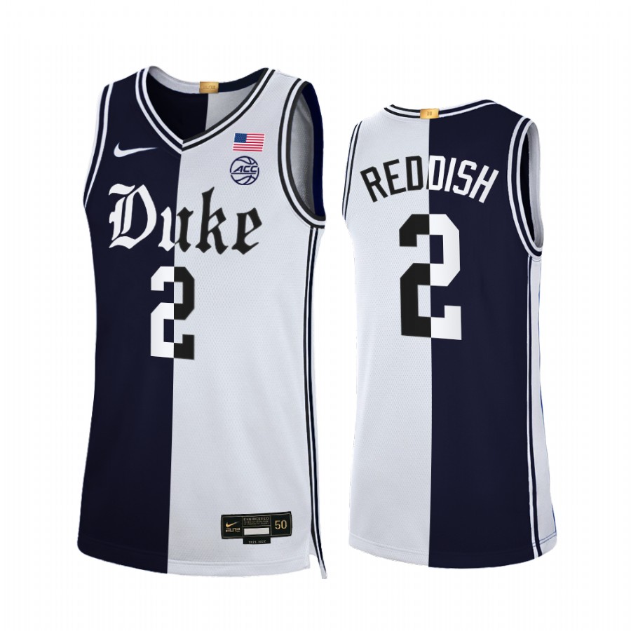 Cam Reddish Duke Blue Devils Black White Jersey Cameron Brotherhood Limited Split Edition