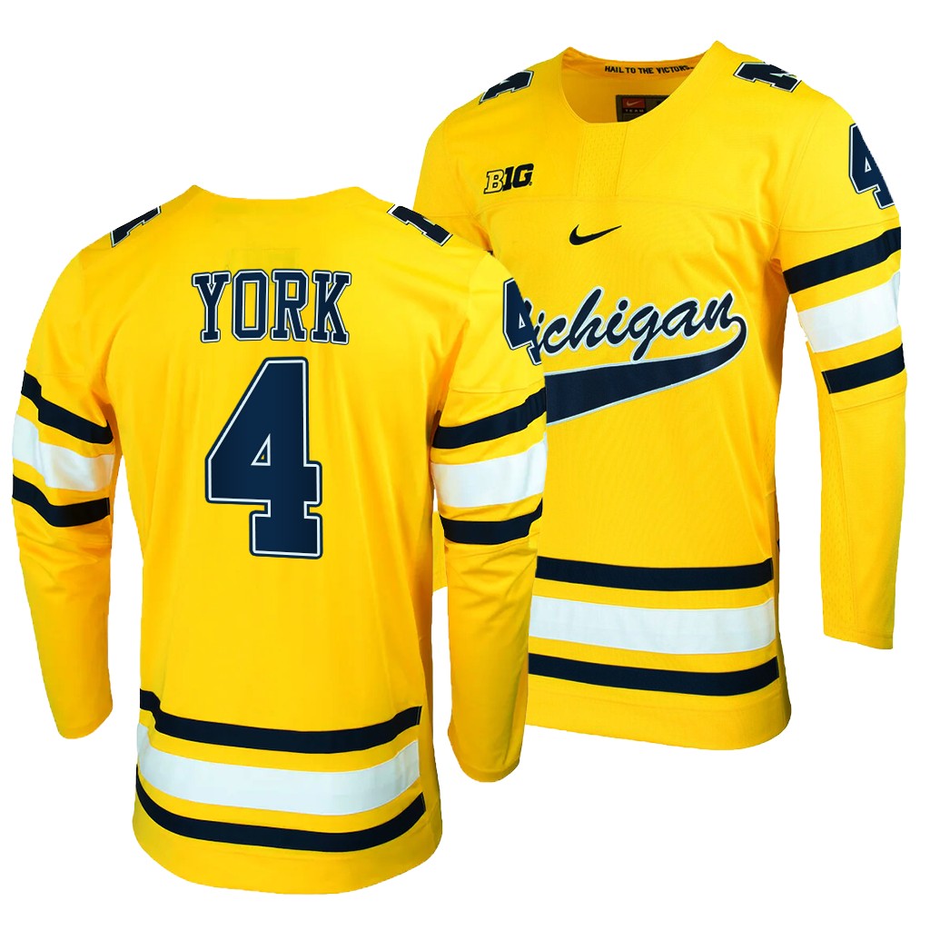 Cam York Michigan Wolverines Maize College Jersey