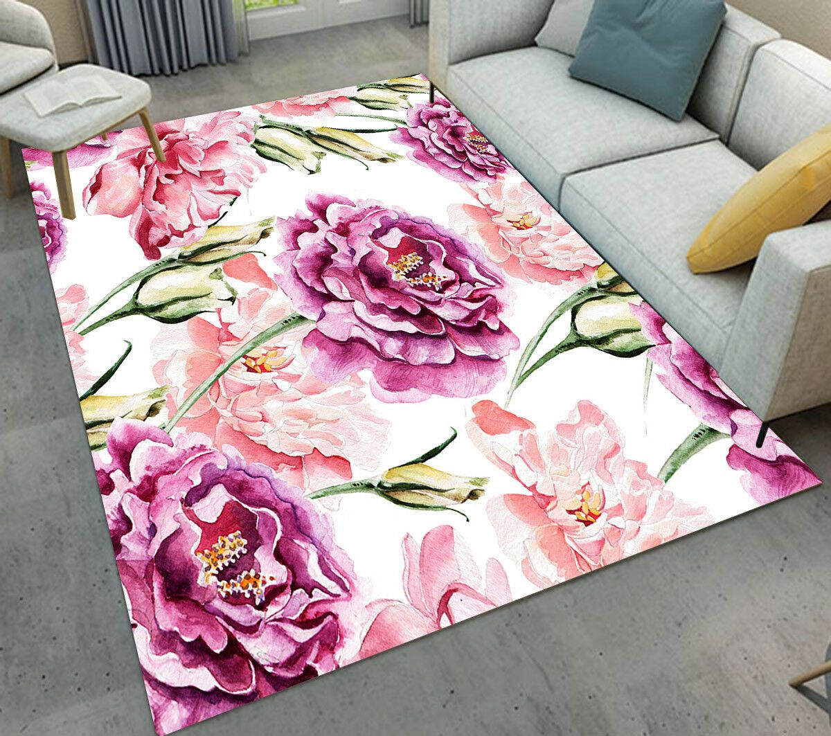 Camellia Flower Limited Edition Rectangle Rug