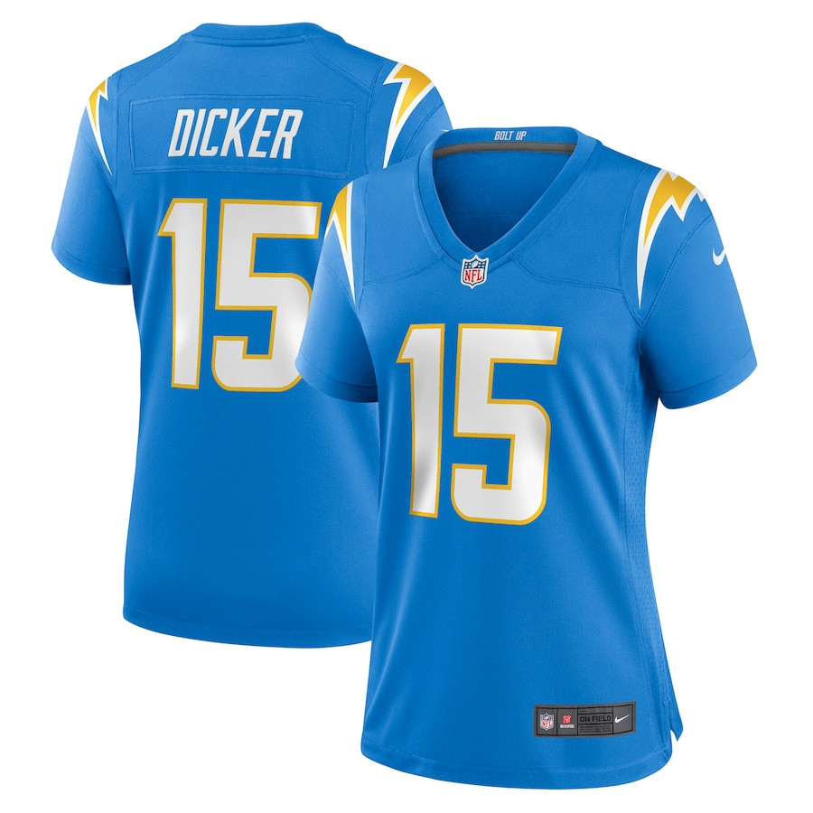 Cameron Dicker Los Angeles Chargers Women’s Game Player Stitched Jersey – Powder Blue