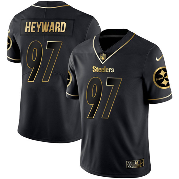 Cameron Heyward Pittsburgh Steelers Black Gold Jersey - All Stitched