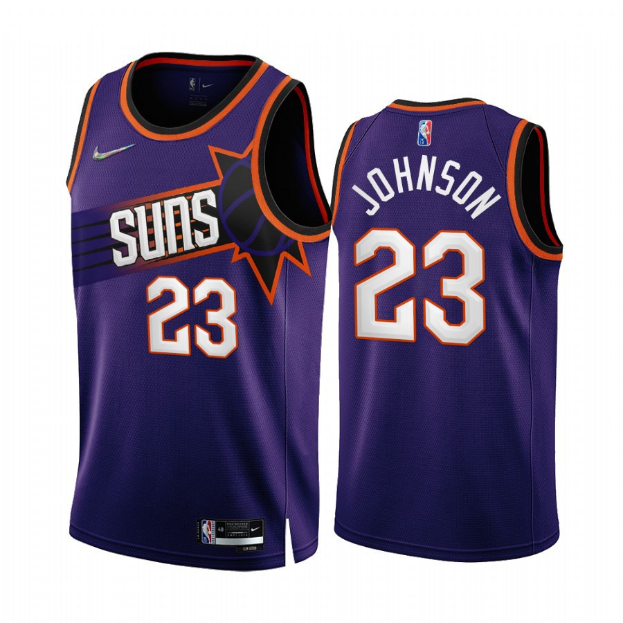 Cameron Johnson 23 Phoenix Suns 2022-23 Purple Icon Edition Stitched Jersey NBA 75th