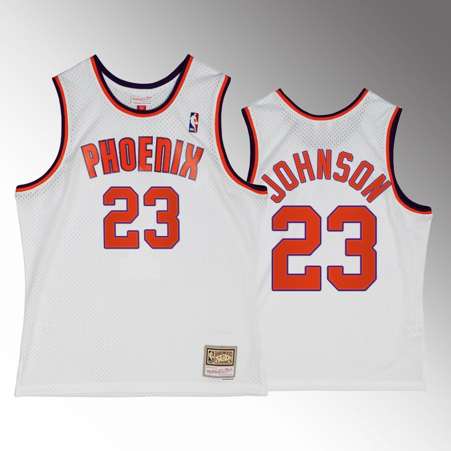 Cameron Johnson 23 Phoenix Suns Alternate White Hardwood Classics Stitched Jersey