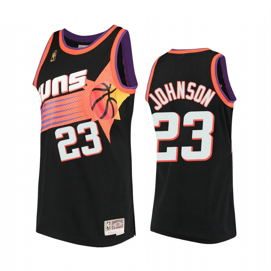 Cameron Johnson 23 Phoenix Suns Hardwood Classics Stitched Jersey Black