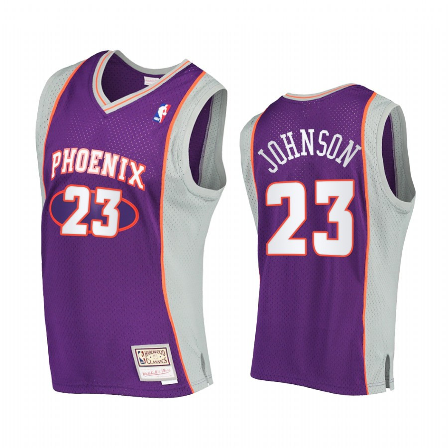 Cameron Johnson 23 Phoenix Suns Hardwood Classics Stitched Jersey Purple