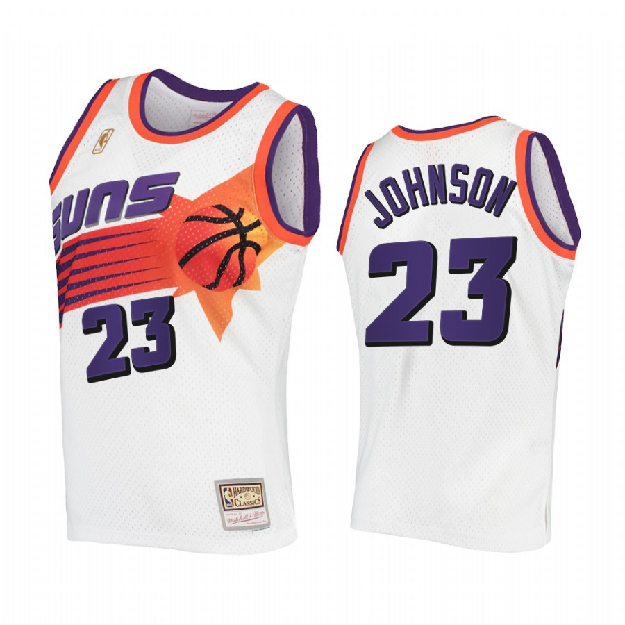Cameron Johnson 23 Phoenix Suns Hardwood Classics Stitched Jersey White