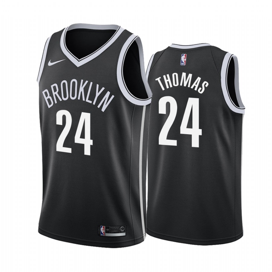 Cameron Thomas Brooklyn Nets 2021 Icon Edition Black #24 Jersey
