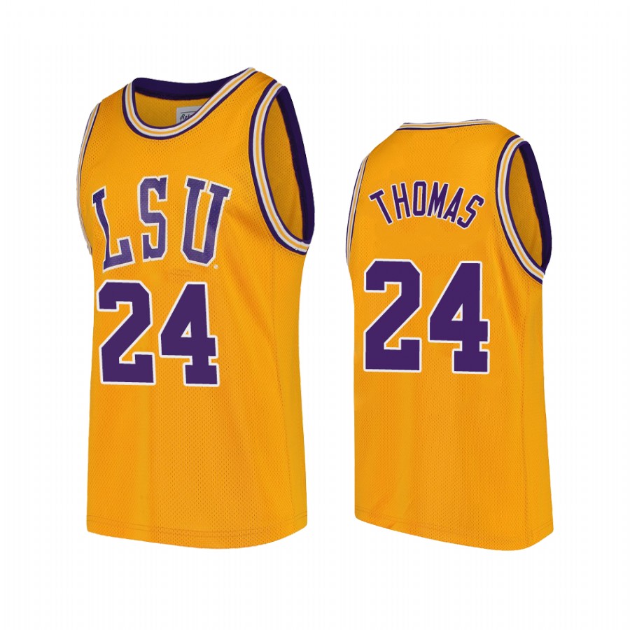 Cameron Thomas LSU Tigers Gold Jersey College 2021 NBA Draft Prospect