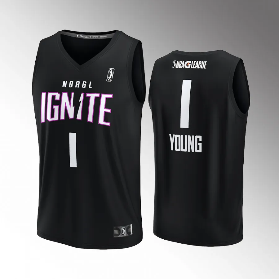 Cameron Young #1 NBA G League Ignite Fast Break Black Jersey Player