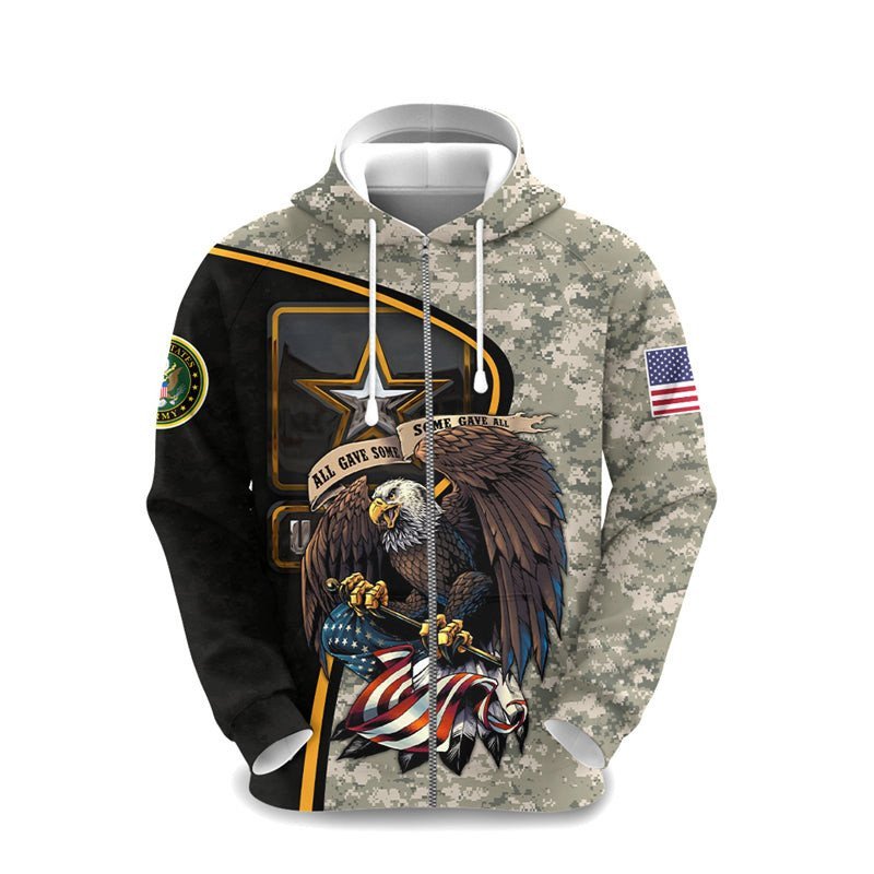 Camo Eagle Us Army Hoodie