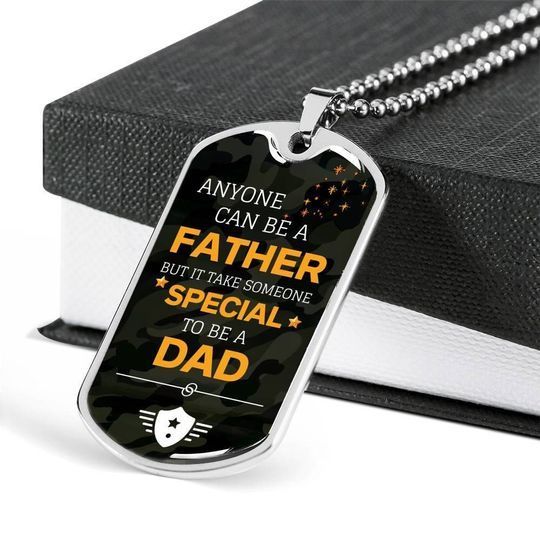 Camo Someone Special To Be Dad Dog Tag Necklace Gift For Daddy